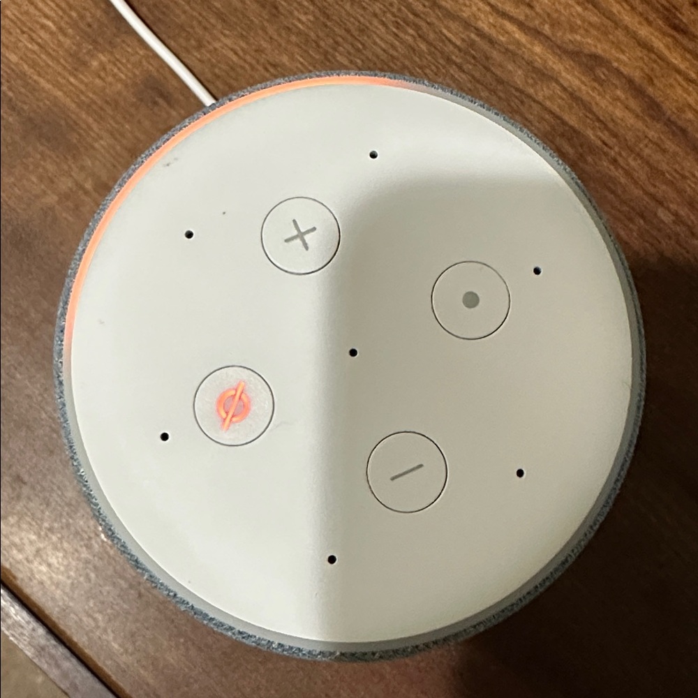 Voice-Activated Smart Speaker with Light Blue Fabric - Picture 4 of 7